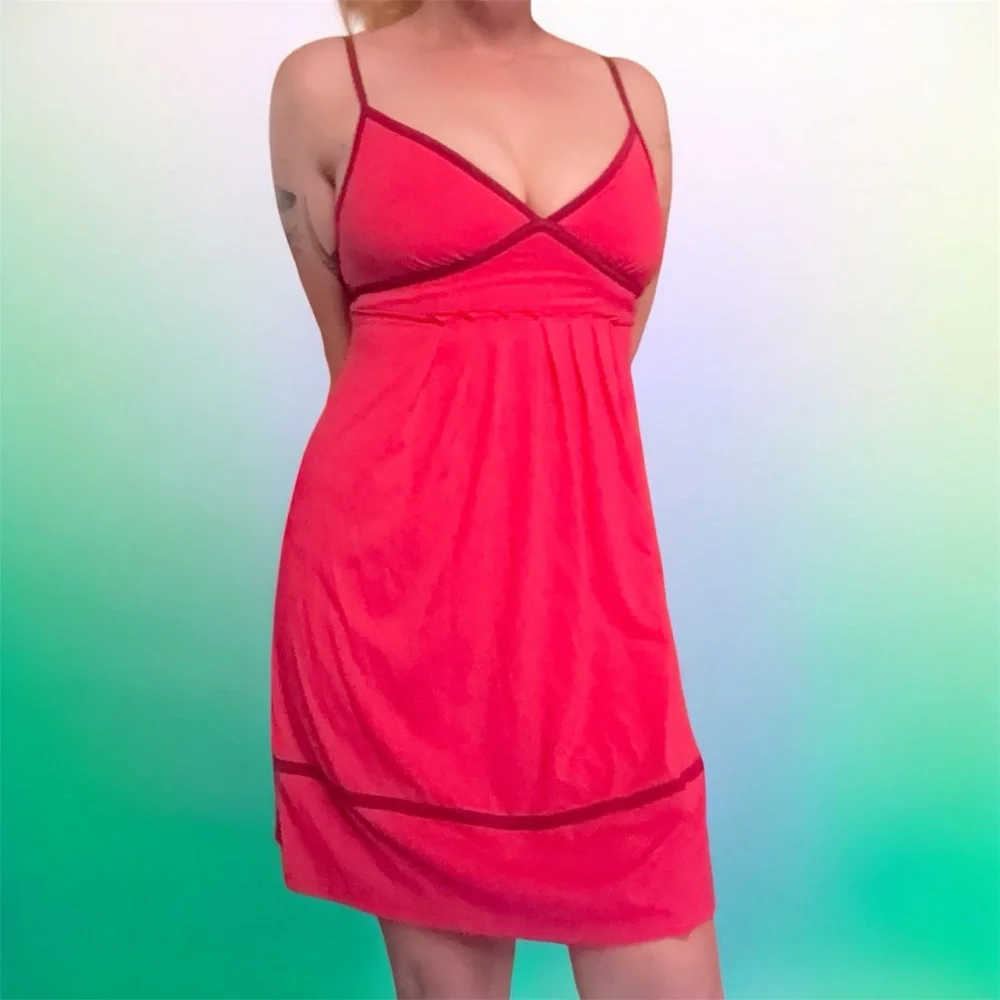 VTG American Eagle Outfitters Y2K Babydoll Sleeveless Mini Dress Women's M - Picture 1 of 11